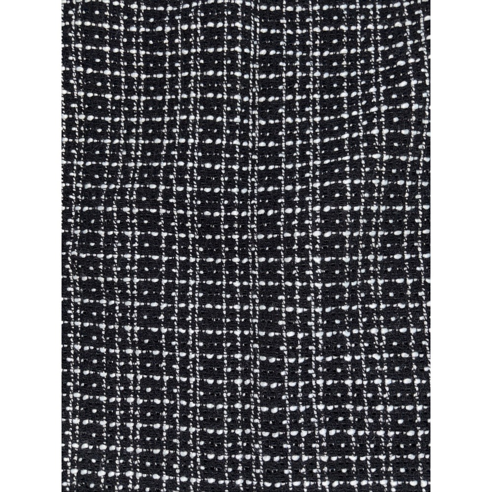 Ann Taylor Skirt Black White Size 8 PETITE 8P Straight & Pencil Tweed Wool Blend - Picture 2 of 6